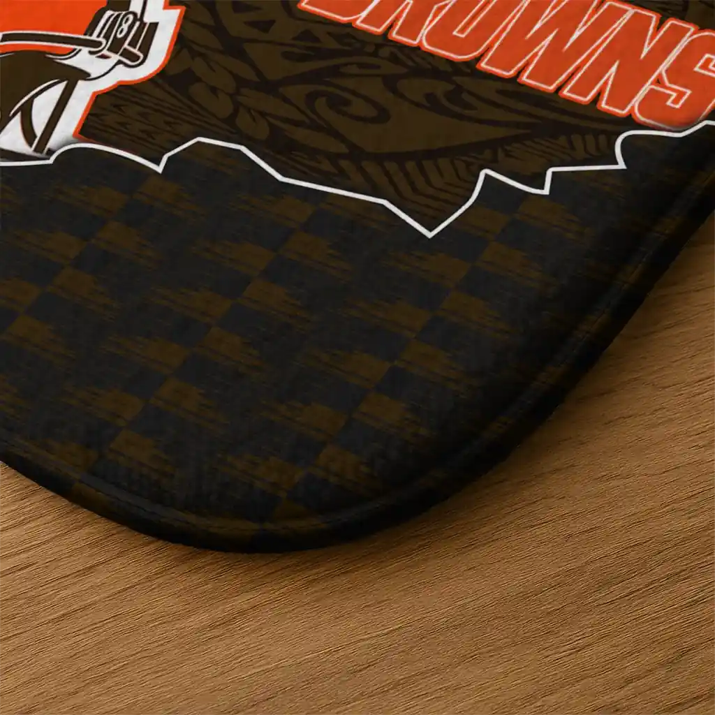 cleveland-browns-tribal-detailing-brown-black-doormat-latest-model.webp