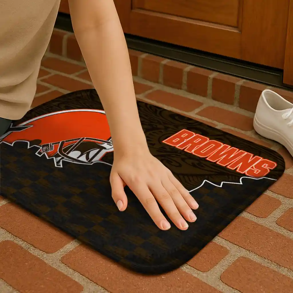 cleveland-browns-tribal-detailing-brown-black-doormat-premium-grade.webp