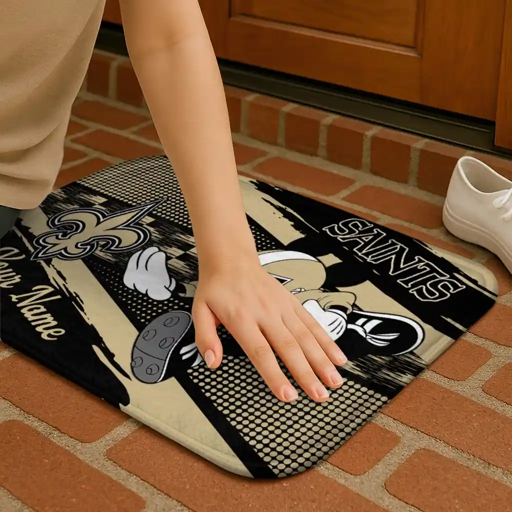 custom-new-orleans-saints-mickey-quarterback-gold-black-doormat-premium-grade.webp