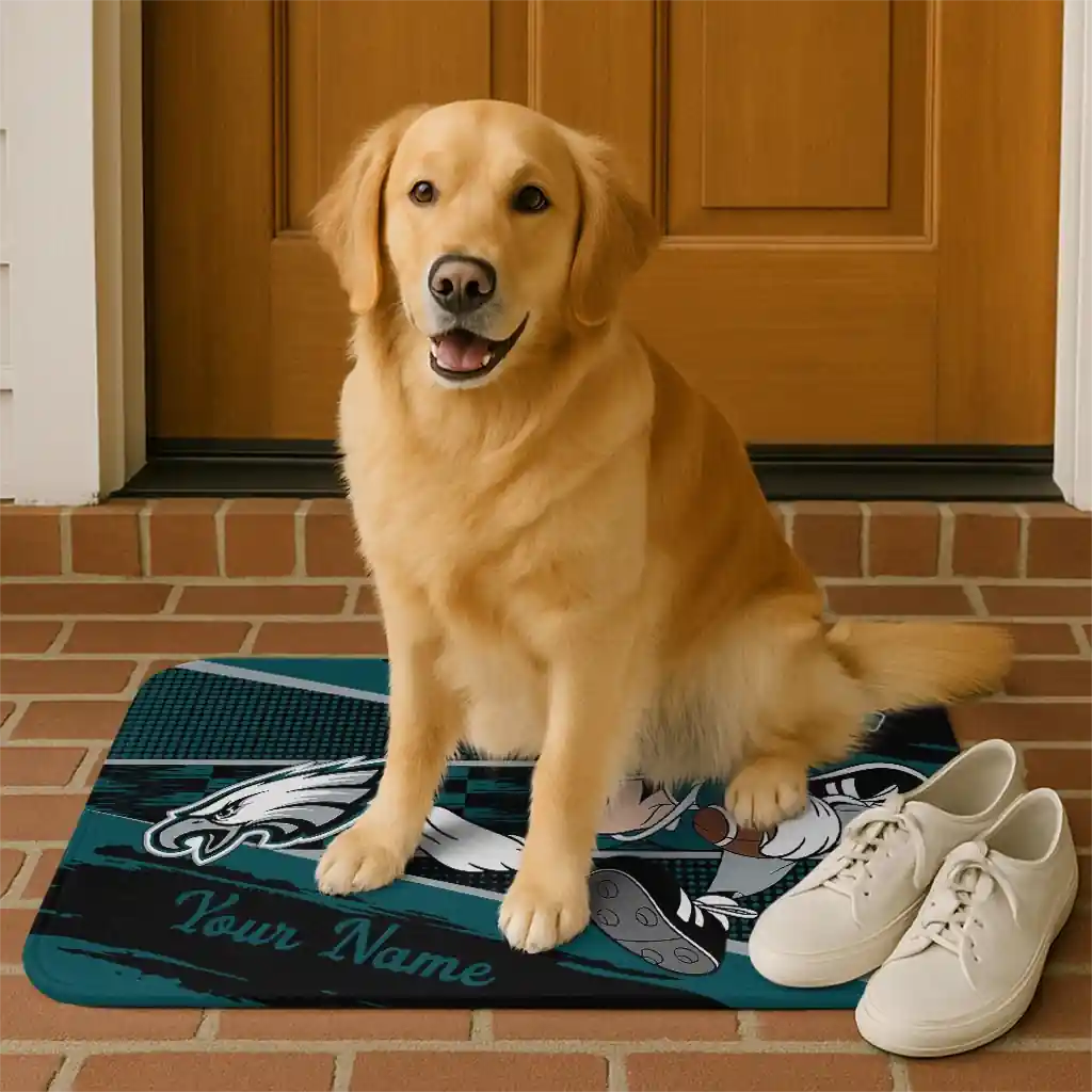 custom-philadelphia-eagles-mickey-quarterback-green-black-doormat-high-quality.webp
