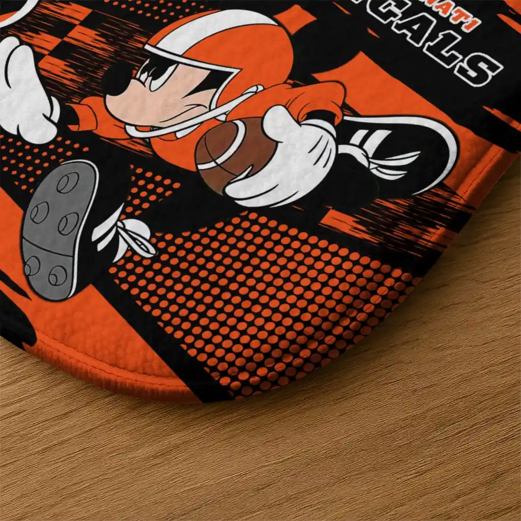 customized-cincinnati-bengals-mickey-quarterback-orange-black-doormat-latest-model.webp