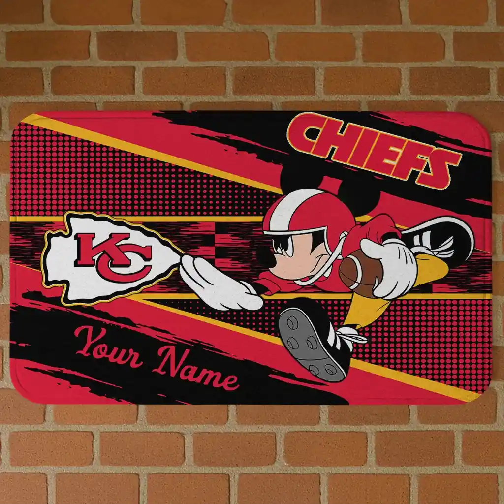customized-kansas-city-chiefs-mickey-quarterback-red-black-doormat-best-selling.webp customized kansas city chiefs mickey quarterback red black doormat best selling