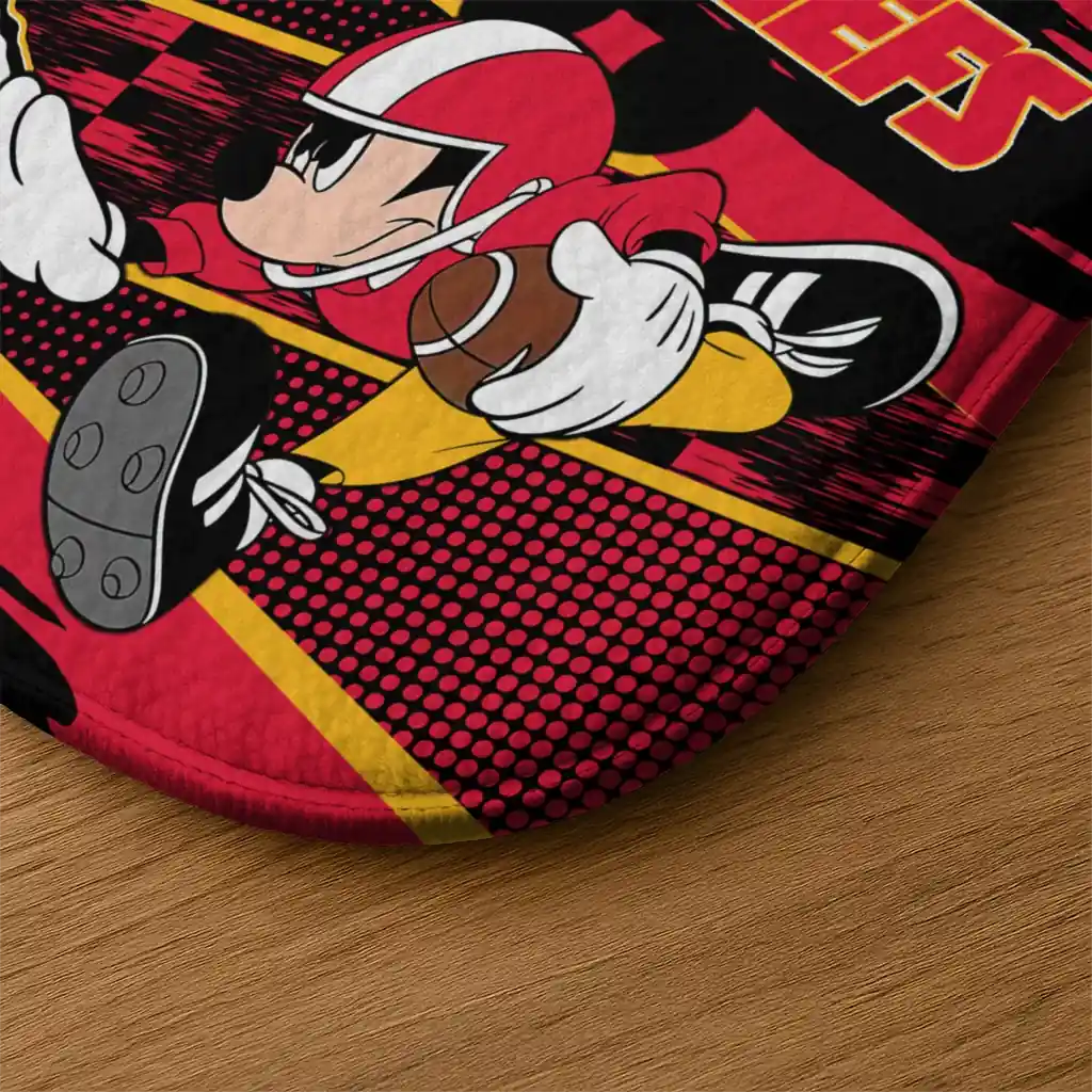 customized-kansas-city-chiefs-mickey-quarterback-red-black-doormat-latest-model.webp