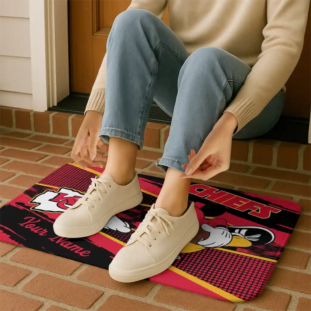 customized-kansas-city-chiefs-mickey-quarterback-red-black-doormat-top-rated.webp