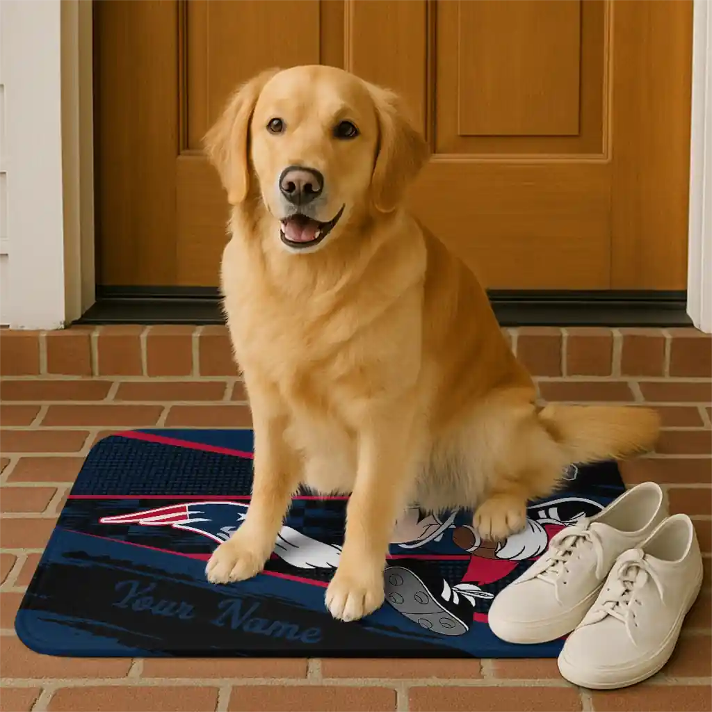 customized-new-england-patriots-mickey-quarterback-blue-black-doormat-high-quality.webp
