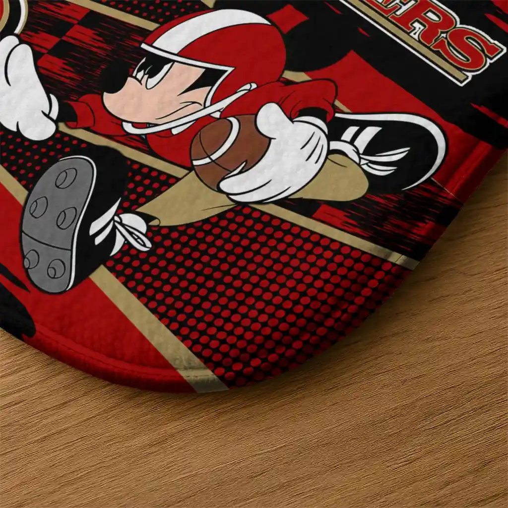 customized-san-francisco-49ers-mickey-quarterback-red-black-doormat-latest-model.webp