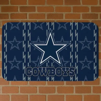 Blue Bolt Row Dallas Cowboys Doormat - Non-Slip Fan Mat