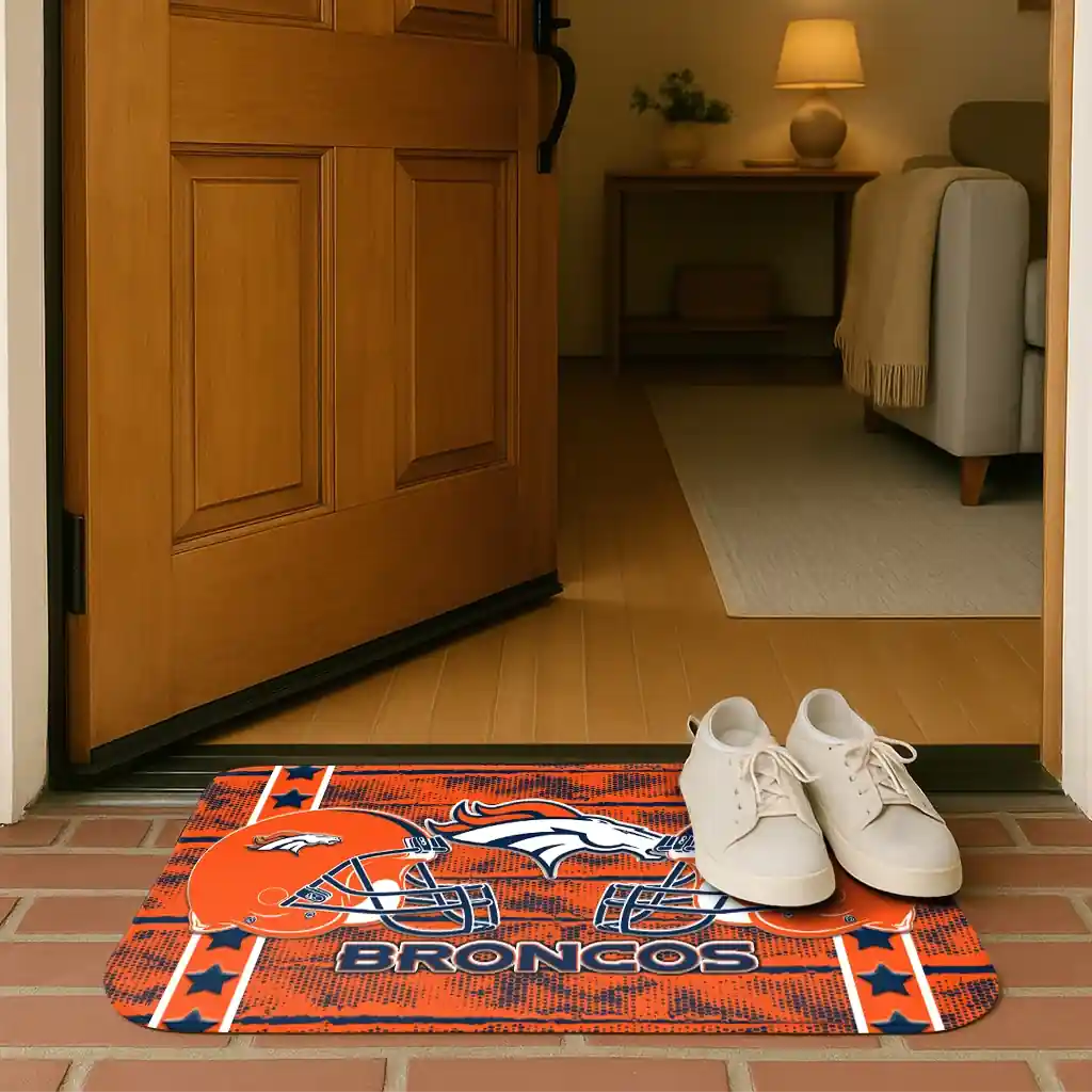 denver-broncos-helmet-illustration-orange-doormat-fashion-forward.webp