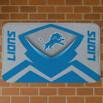 Blue Ninja Mesh Detroit Lions Doormat - Non-Slip Fan Mat