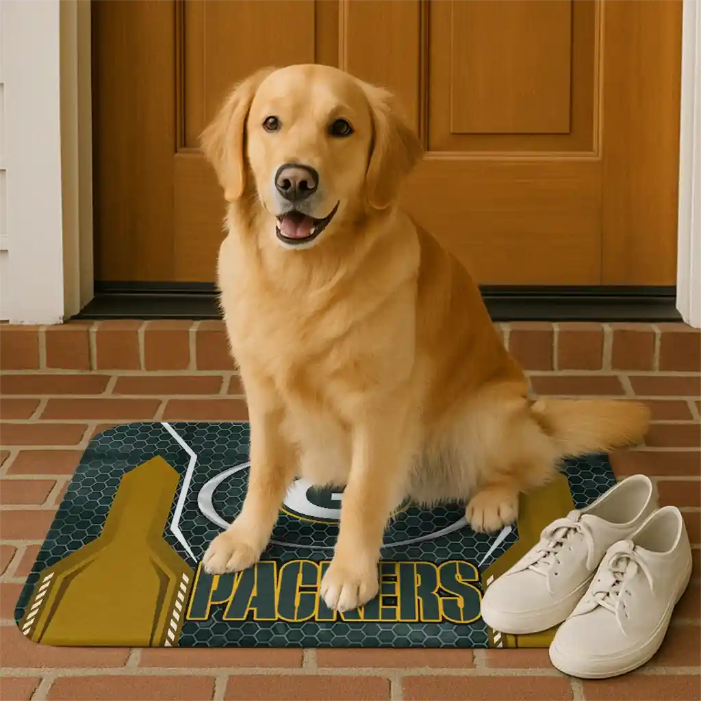 green-bay-packers-hexagon-oval-green-doormat-high-quality.webp