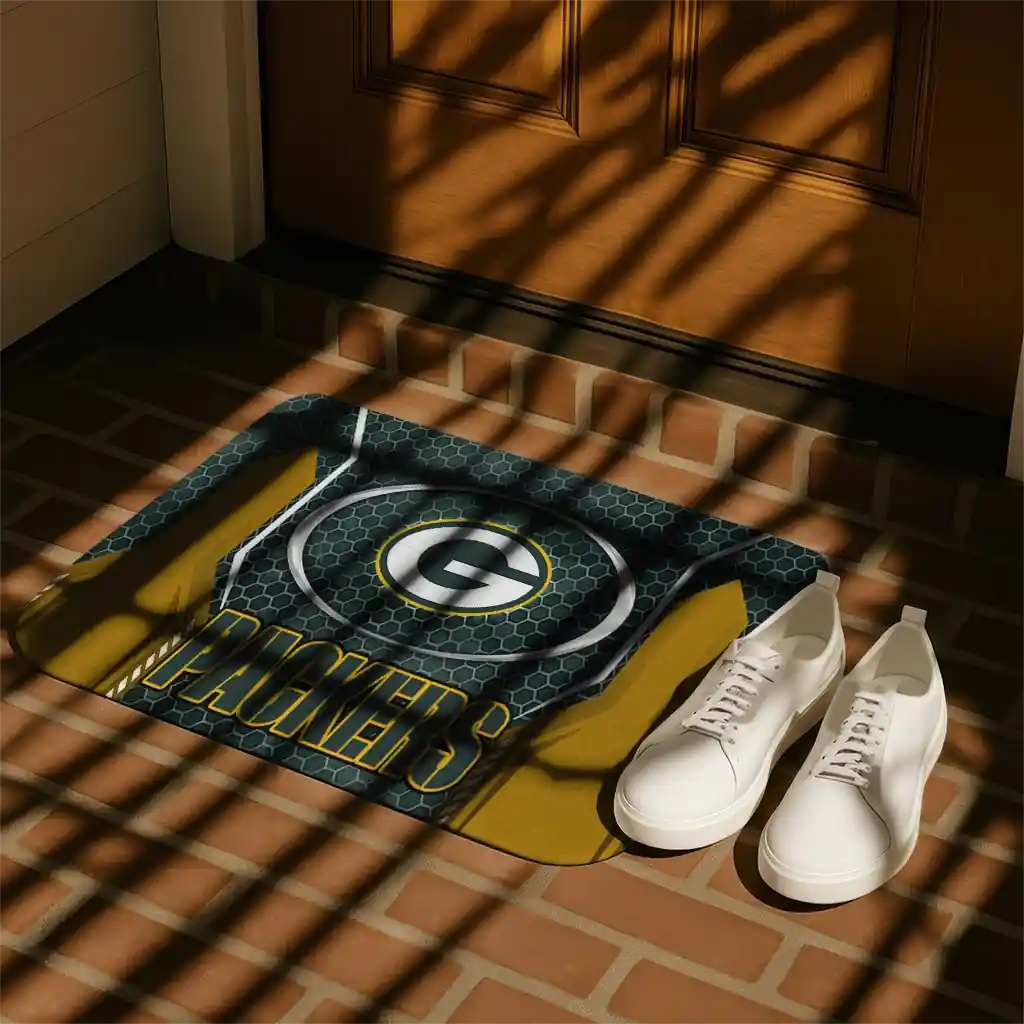 green-bay-packers-hexagon-oval-green-doormat-trendy.webp