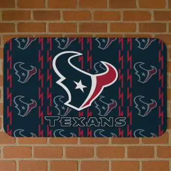 Blue Bolt Row Houston Texans Doormat - Non-Slip Fan Mat