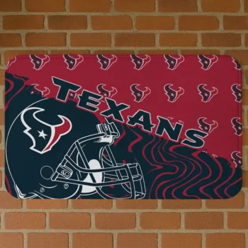 Blue Football Pride Houston Texans Doormat - Non-Slip Fan Mat