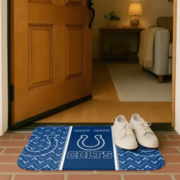 indianapolis colts chevron stack blue doormat fashion forward