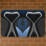 White Torso Pattern Indianapolis Colts Doormat - Non-Slip Fan Mat