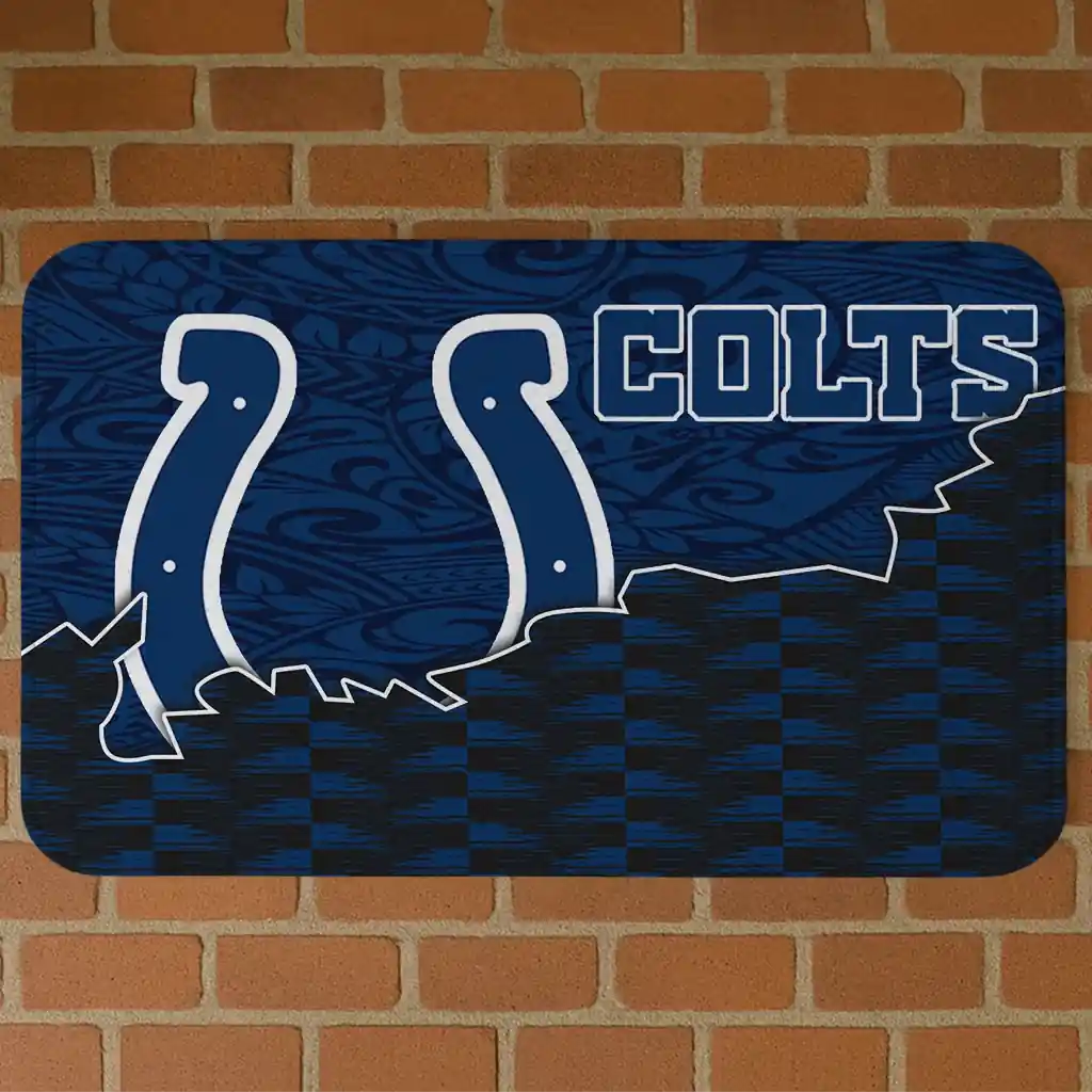indianapolis-colts-tribal-detailing-blue-black-doormat-best-selling.webp indianapolis colts tribal detailing blue black doormat best selling