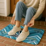 jacksonville-jaguars-chevron-geometrics-teal-doormat-best-selling.webp