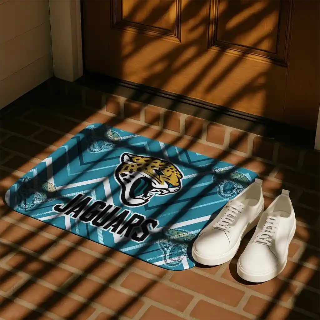 jacksonville-jaguars-chevron-geometrics-teal-doormat-trendy.webp