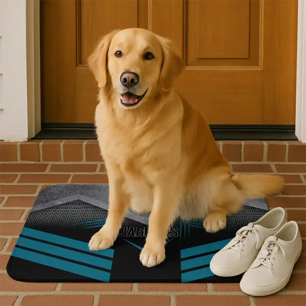 jacksonville-jaguars-chevron-points-teal-black-doormat-high-quality.webp