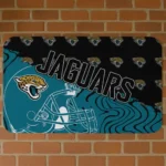 Teal Football Pride Jacksonville Jaguars Doormat - Non-Slip Fan Mat