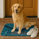 jacksonville-jaguars-layered-lines-teal-doormat-best-selling.webp