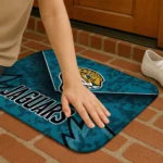 jacksonville-jaguars-layered-lines-teal-doormat-best-selling.webp