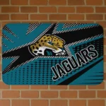 Teal Sharp Flash Jacksonville Jaguars Doormat - Non-Slip Fan Mat