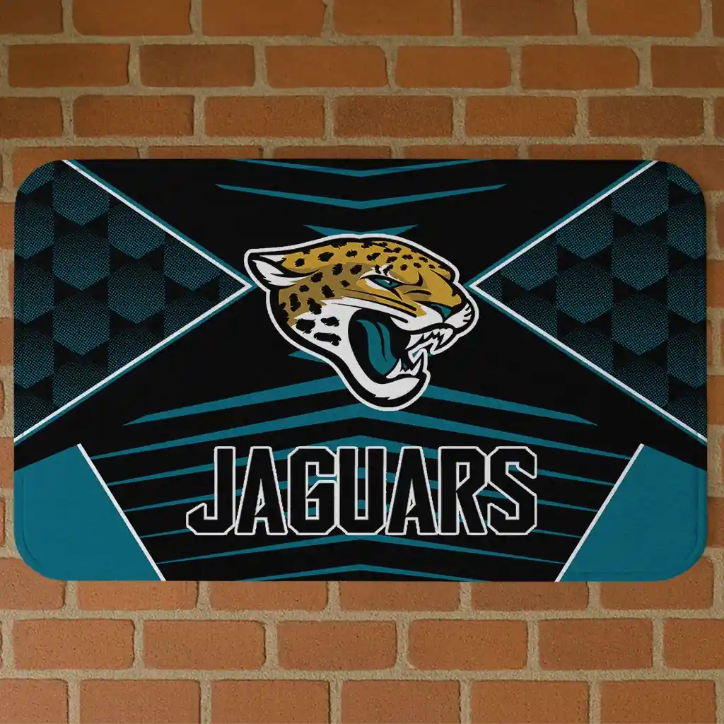 jacksonville-jaguars-techno-camo-teal-black-doormat-best-selling.webp jacksonville jaguars techno camo teal black doormat best selling