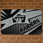 las-vegas-raiders-sharp-flash-black-doormat-best-selling.webp
