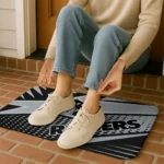las-vegas-raiders-sharp-flash-black-doormat-best-selling.webp
