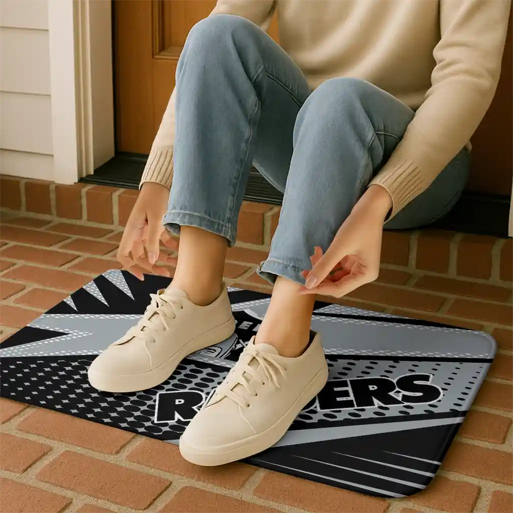 las-vegas-raiders-sharp-flash-black-doormat-top-rated.webp
