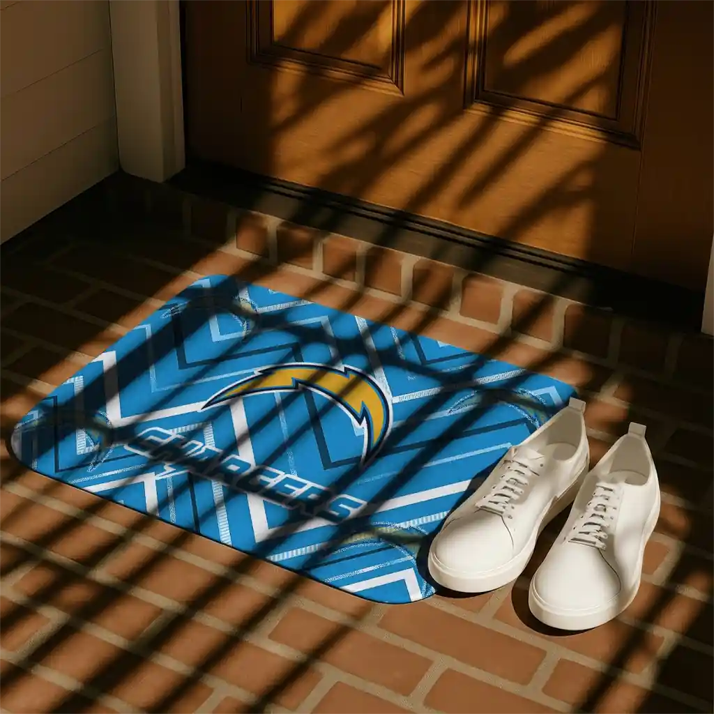 los-angeles-chargers-chevron-geometrics-blue-doormat-trendy.webp