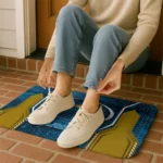los-angeles-chargers-hexagon-oval-blue-doormat-best-selling.webp