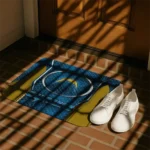 los-angeles-chargers-hexagon-oval-blue-doormat-best-selling.webp