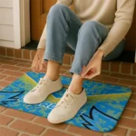 los-angeles-chargers-layered-lines-blue-doormat-best-selling.webp