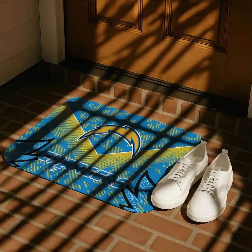 los-angeles-chargers-layered-lines-blue-doormat-trendy.webp