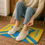 los-angeles-chargers-ninja-mesh-blue-doormat-best-selling.webp