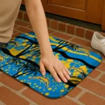 los-angeles-chargers-palm-silhouette-blue-black-doormat-best-selling.webp
