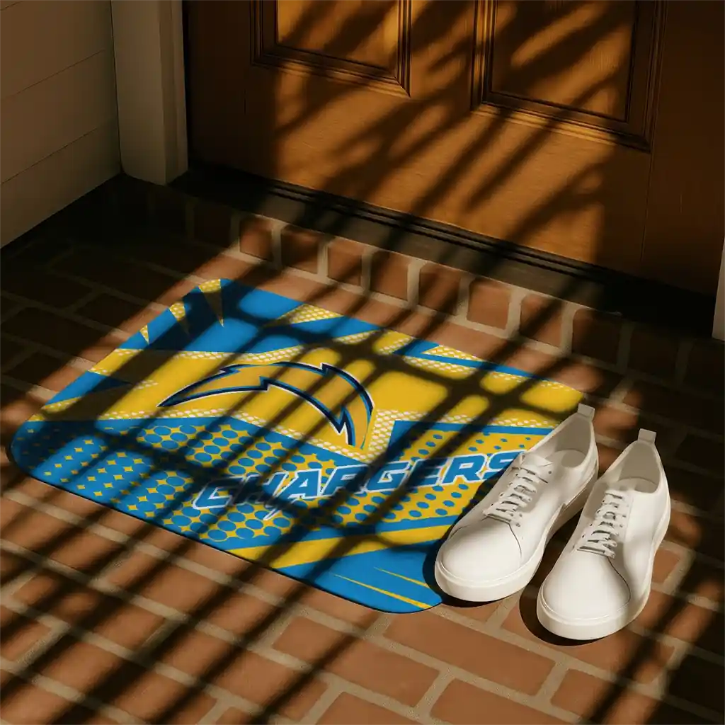 los-angeles-chargers-sharp-flash-blue-doormat-trendy.webp
