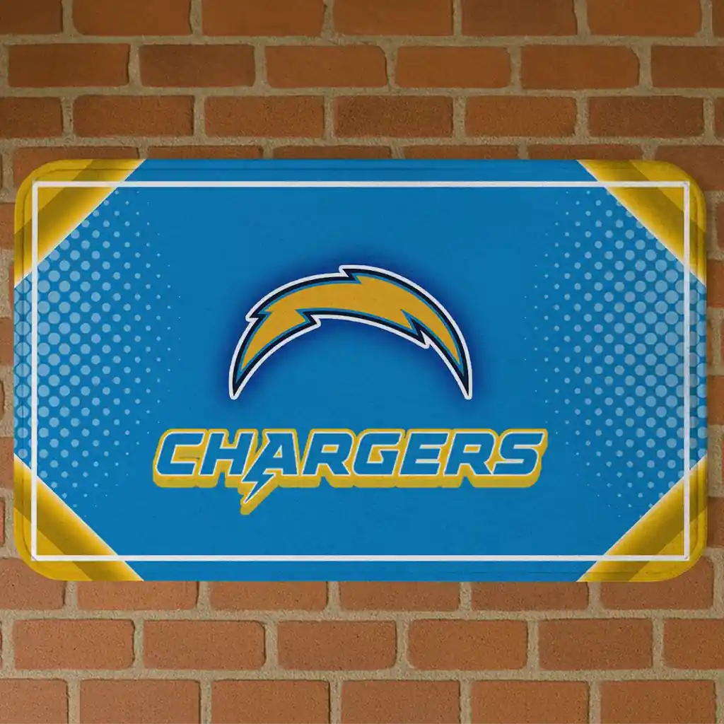 los-angeles-chargers-silver-halftone-blue-doormat-best-selling.webp los angeles chargers silver halftone blue doormat best selling