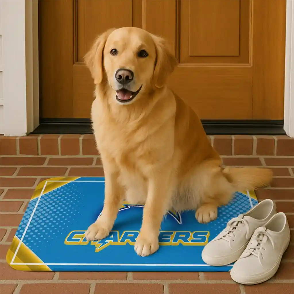 los-angeles-chargers-silver-halftone-blue-doormat-high-quality.webp