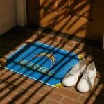 los-angeles-chargers-silver-halftone-blue-doormat-best-selling.webp
