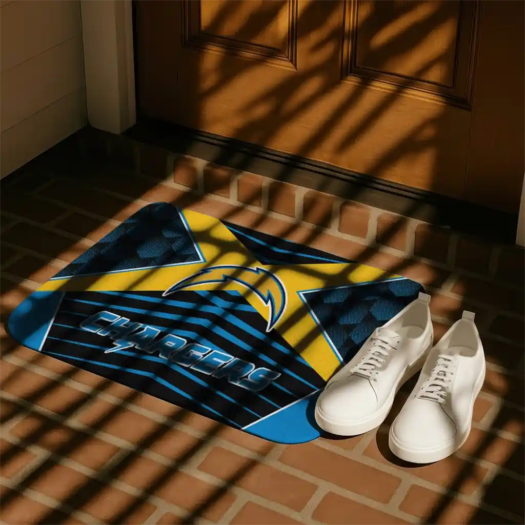 los-angeles-chargers-techno-camo-blue-black-doormat-trendy.webp