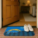 los-angeles-chargers-tribal-detailing-blue-black-doormat-best-selling.webp