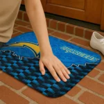 los-angeles-chargers-tribal-detailing-blue-black-doormat-best-selling.webp