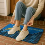 los-angeles-chargers-tribal-detailing-blue-black-doormat-best-selling.webp