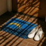 los-angeles-chargers-tribal-detailing-blue-black-doormat-best-selling.webp