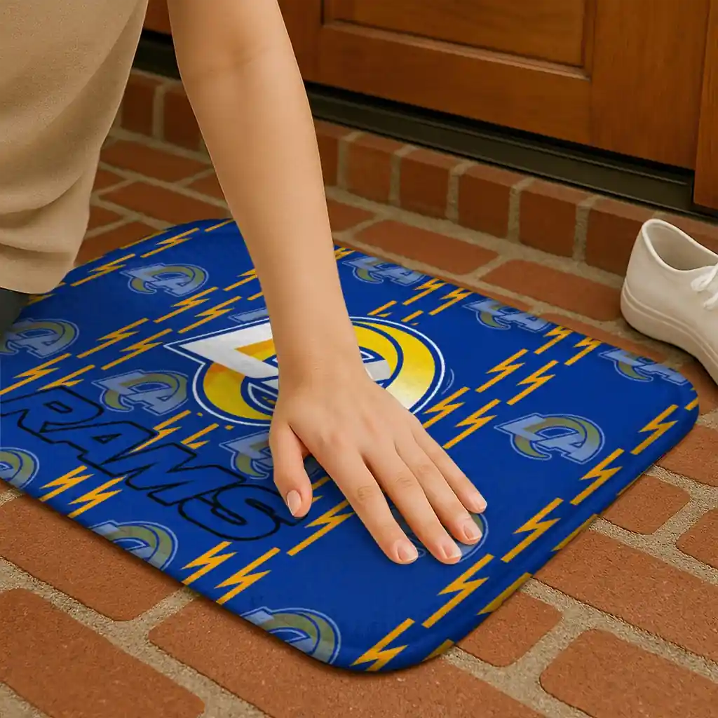los-angeles-rams-bolt-row-blue-doormat-premium-grade.webp