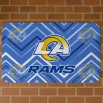 los-angeles-rams-chevron-geometrics-blue-doormat-best-selling.webp