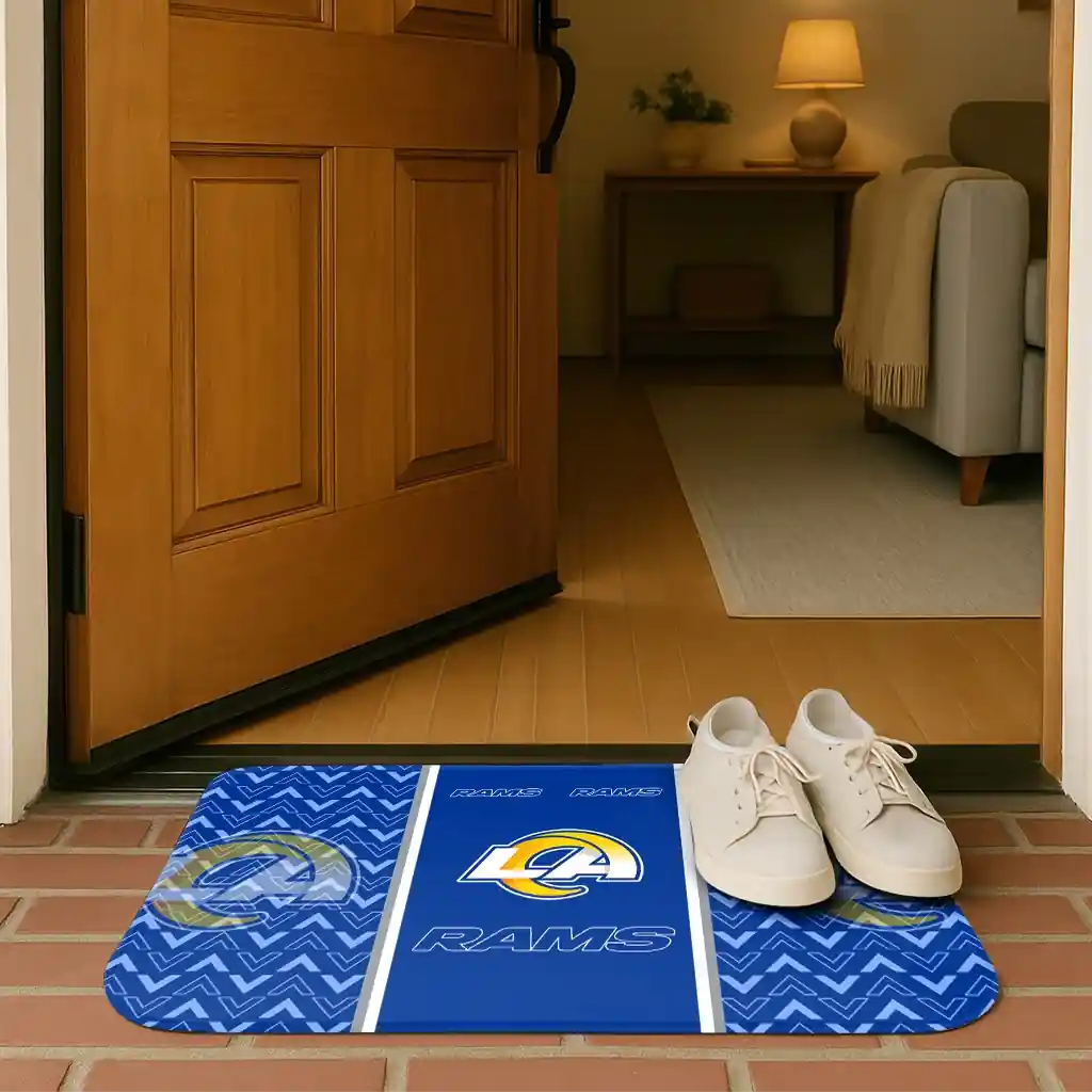 los-angeles-rams-chevron-stack-blue-doormat-fashion-forward.webp
